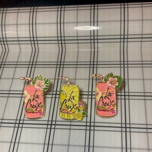 LA CROIX HAT LAPEL PIN PIN BACK Set of 3